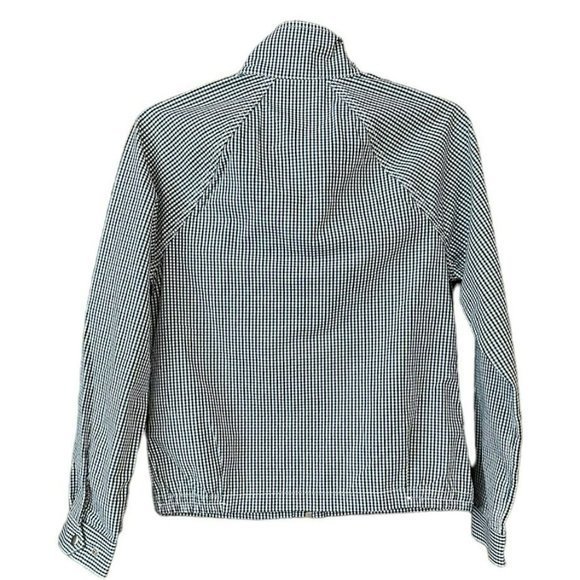 Kate Spade Jack Spade Blue Black Checkered Zip Up Bomber Jacket Mens S - Picture 2 of 5